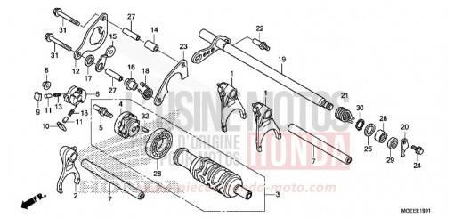 GEARSHIFT DRUM (VFR1200F) VFR1200FF de 2015
